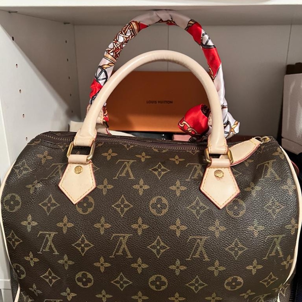 Designer Monogram Speedy Handbag in Brown - Picture 8 of 9
